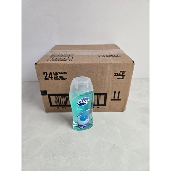 Dial Body Wash Spring Water 2oz Travel Size Lot of 24 Bottles New Sealed LOT - Picture 3 of 11